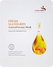 Fragrances, Perfumes, Cosmetics Face Sheet Mask "Fresh Tangerine" - Aroma Yong Aromatherapy Mask Fresh Mandarin