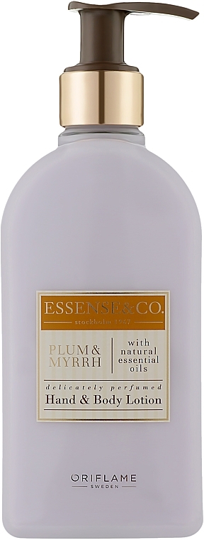 Plum and myrrh hand and body lotion - Oriflame Essense & Co Hand & Body Lotion Plum & Myrrh — photo N1