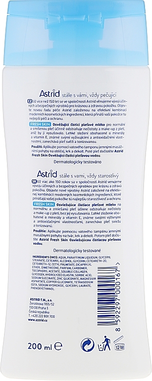 Refreshing Cleansing Milk for Normal To Combination Skin - Astrid Fresh Skin Cleansing Milk — photo N2