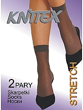 Fragrances, Perfumes, Cosmetics Knee Socks 'Stretch' 15 Den, 2 pairs, grigio - Knittex