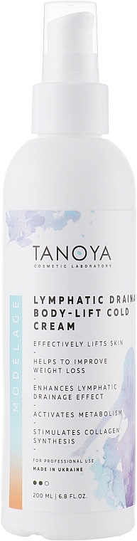 Anti-Cellulite Cooling Cream "Lymph Drainage" - Tanoya Modelage — photo N1