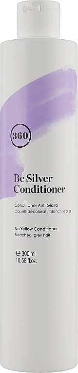 Silver Blonde Conditioner with Panthenol & Hydrolyzed Silk Protein - 360 Be Silver No Yellow Conditioner — photo N1