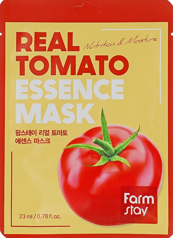 Moisturizing Tomato Face Mask - Farmstay Real Tomato Essence Mask — photo N6