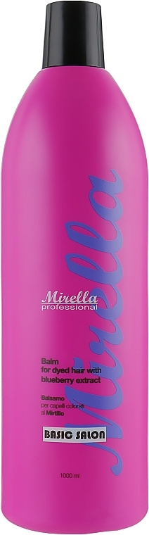 Blueberry Conditioner for Colored Hair - Mirella Professional HAIR FACTOR Balm with Blueberry Extract — photo N1