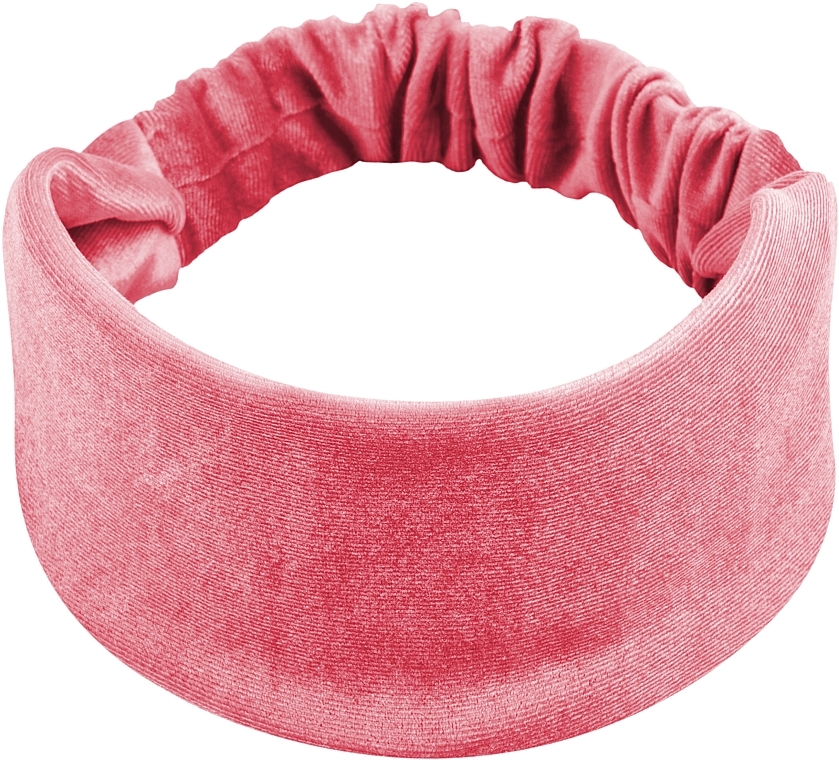 Headband, velour, straight, coral "Velour Classic" - MAKEUP Hair Accessories — photo N1