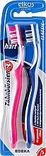 Hard Toothbrush, blue+pink - Elkos Dental Classic — photo N2