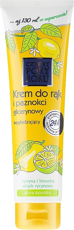 Hand Cream with Lemon - Cztery Pory Roku Hand Cream — photo N1