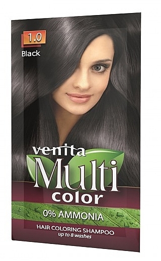 Color Shampoo - Venita Multi Color (1.0 Black) — photo N11