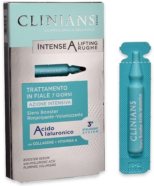 Anti-Aging Ampoule Serum - Clinians Intense A Serum Hyaluronic Acid 7 Day Vials Treatment — photo N2