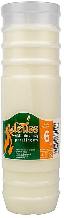 Paraffin Cartridge, Burn Time - 6 Days - Adeuss — photo N1