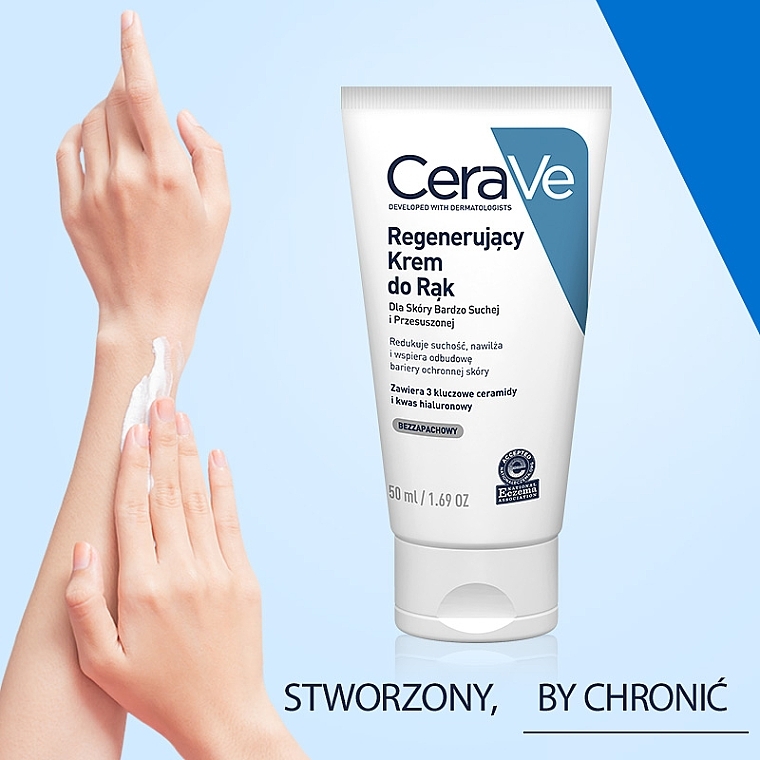 Moisturizing Cream for Dry and Very Dry Hand Skin - CeraVe Reparative Hand Cream — photo N4