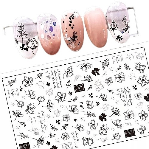 Nail Stickers, self-adhesive F-807 - Deni Carte 88440 — photo N1