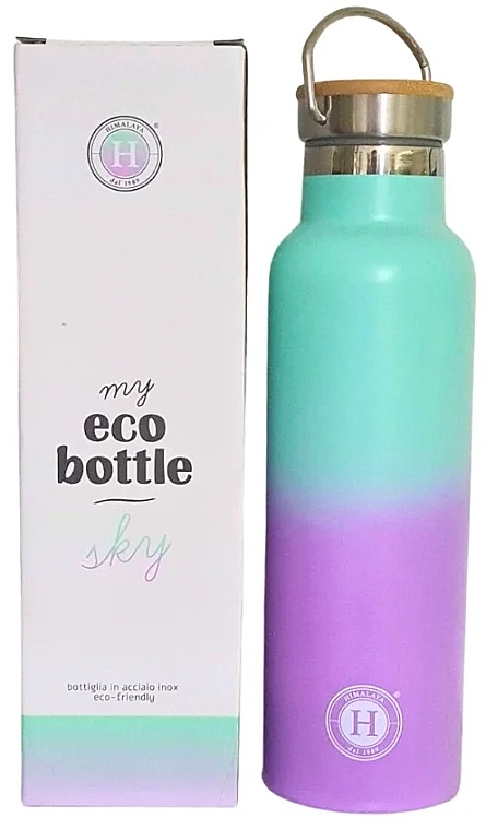 Water Bottle, 600 ml - Himalaya dal 1989 My Eco Bottle Rainbow Sky — photo N1