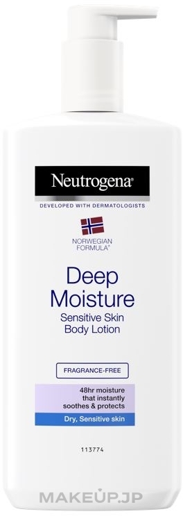 Deep Moisturizing Body Milk for Sensitive Skin - Neutrogena Deep Moisture Body Lotion — photo 400 ml