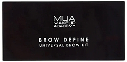 Eyebrow Correction Set, black case - MUA Brow Define Universal Brow Kit — photo N3
