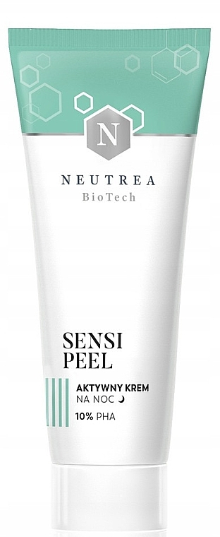 Night Peeling Cream with 10% PHA - Neutrea BioTech Sensi Peel Active Night Cream — photo N1