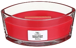 Fragrances, Perfumes, Cosmetics Scented Candle in Glass - Woodwick Ellipse Radish & Rhubarb Candle