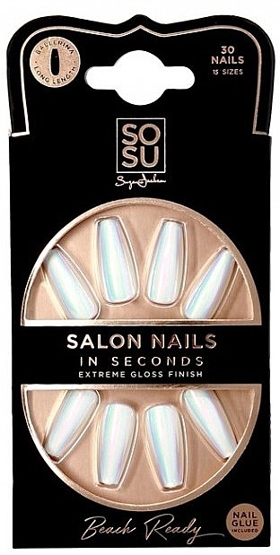 False Nail Set - Sosu by SJ Salon Nails In Seconds Beach Ready — photo N1