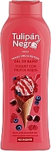 Fragrances, Perfumes, Cosmetics Yoghurt & Red Berries Shower Gel - Tulipan Negro Intense Bath And Shower Gel Yoghurt With Red Fruits