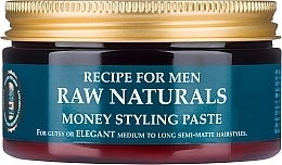 Fragrances, Perfumes, Cosmetics Hair Paste - Recipe For Men RAW Naturals Money Styling Paste
