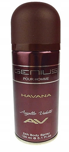 Men Deodorant Spray - Genius Havana Body Spray — photo N3