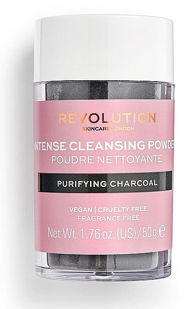 Cleansing Face Powder - Revolution Skincare Purifying Charcoal Cleansing Powder — photo N1