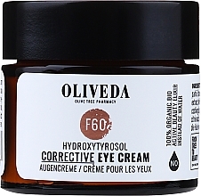 Fragrances, Perfumes, Cosmetics Eye Cream - Oliveda F60 Augencreme Hydroxytyrosol Corrective Eye Cream