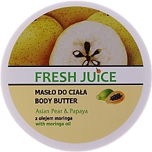 Body Cream-Butter "Asian Pear & Papaya" - Fresh Juice Asian Pear & Papaya — photo N1