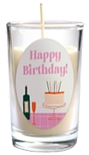 Happy Birthday Scented Candle in Glass - Flagolia — photo N1