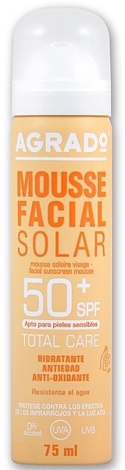 Facial Sun Mousse SPF50 - Agrado Solar Mousse Facial — photo N1