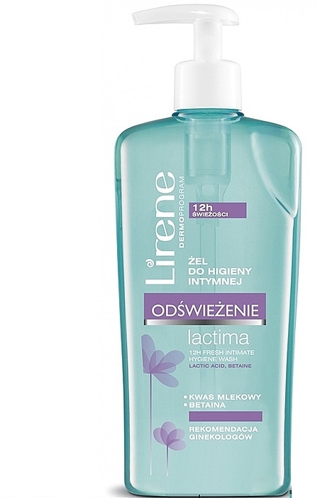 Intimate Hygiene Gel - Lirene Odswiezenie Lactima 12H Fresh Intimate Hygiene Wash — photo N1