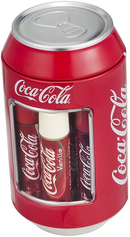 Lip Balms Set in Classic Tin Can - Lip Smacker Coca-Cola (lip/balm/6x4g) — photo N2