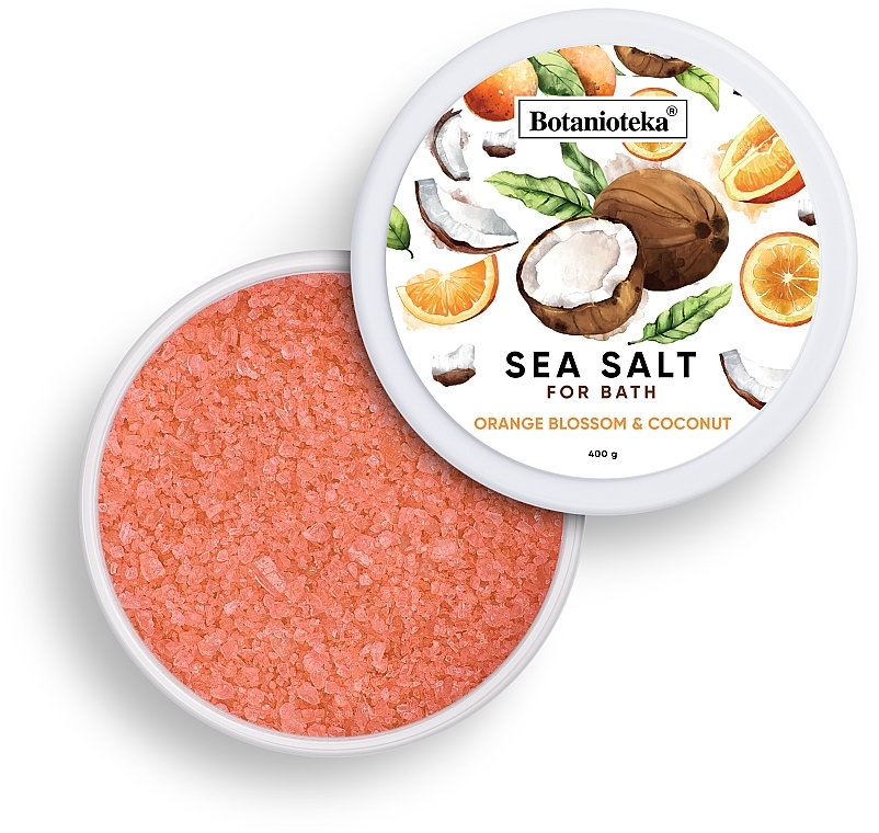 Orange Blossom and Coconut Sea Salt - Botanioteka Orange Blossom & Coconut Bath Salt — photo N1