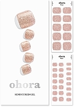 Toenail Gel Sticker Set - Ohora Pedicure Semi-cured Gel Nail Strips (30pcs) — photo N1