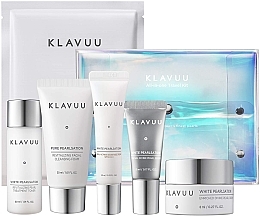 Fragrances, Perfumes, Cosmetics Set - Klavuu Travel Kit (foam/30ml + ton/30ml + ser/mini/5ml + cr/mini/8ml + cr/mini/10ml + mask/27ml + bag)