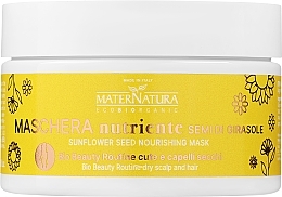 Fragrances, Perfumes, Cosmetics Sunflower Nourishing Mask for Dry Hair & Scalp - MaterNatura Sunflower Seed Nourishing Mask