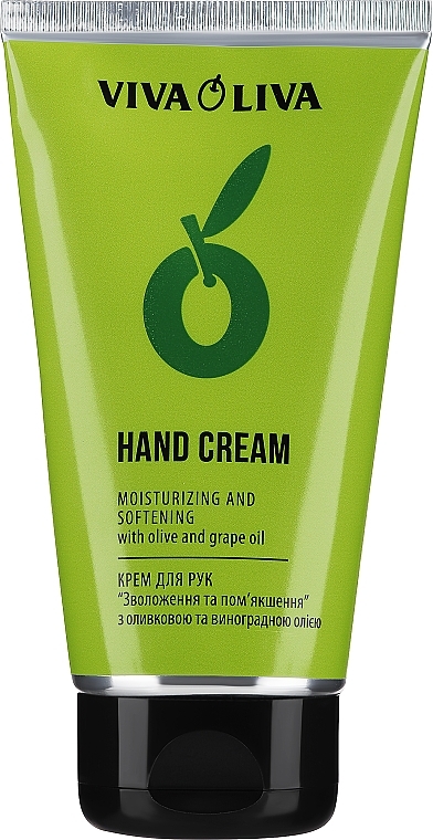 Moisturizing & Softening Hand & Nail Cream with Olive & Grape Oil, tube - Viva Oliva — photo N1