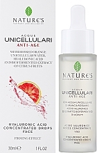 Concentrated Drops with Hyaluronic Acid - Nature's Acque Unicellulari Anti Aging Hyaluronic Acid Drops — photo N1