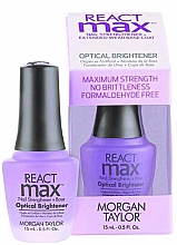Fragrances, Perfumes, Cosmetics Nail Strengthener & Base 2 in 1 - Morgan Taylor Reactmax Optical Brightener