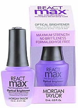 Nail Strengthener & Base 2 in 1 - Morgan Taylor Reactmax Optical Brightener — photo N1