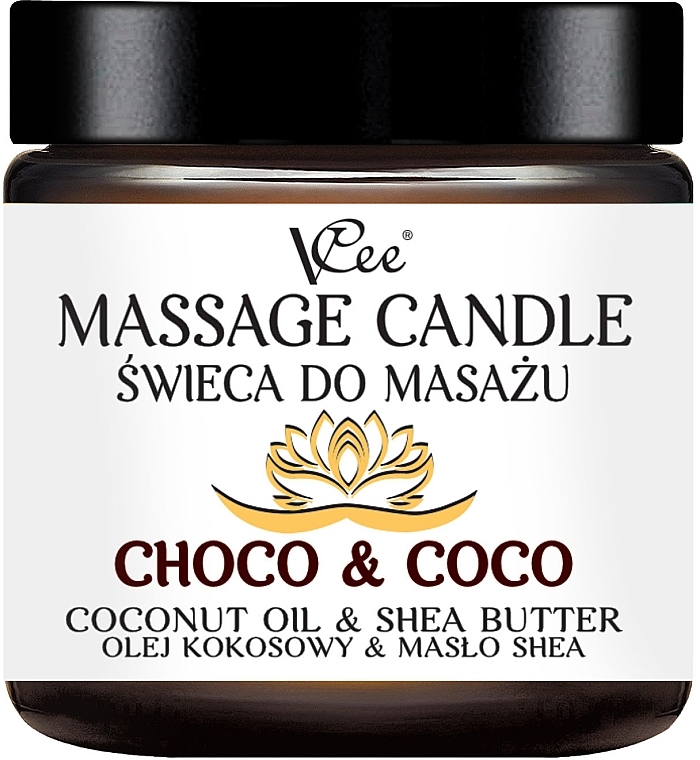 Coconut Oil & Shea Butter Massage Candle - VCee Massage Candle Coconut Oil & Shea Butter — photo N5