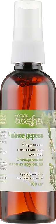 Natural Floral Water "Tea Tree" - Aasha Herbals — photo N3