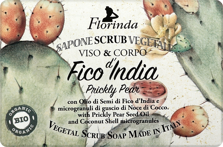 Prickly Pear Seed Oil Scrub Soap - Florinda Prickly Pear Soap Scrub — photo N1