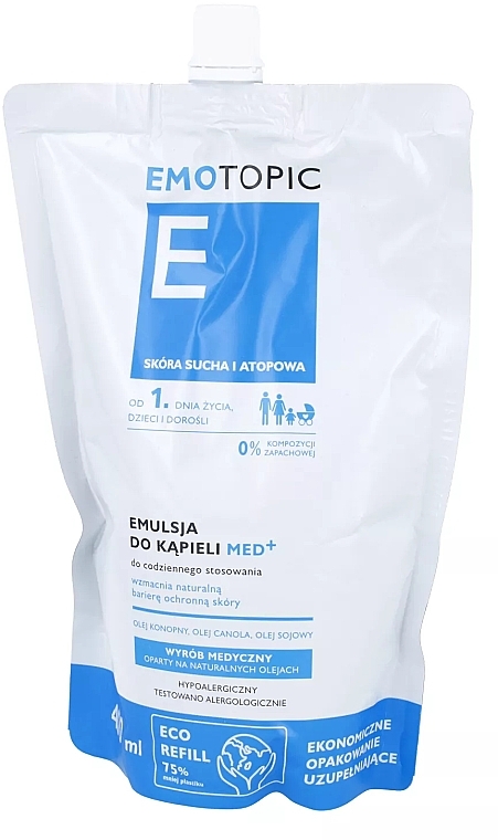 Bathing Emulsion - Pharmaceris Emotopic E Emulsion (doypack) — photo N2