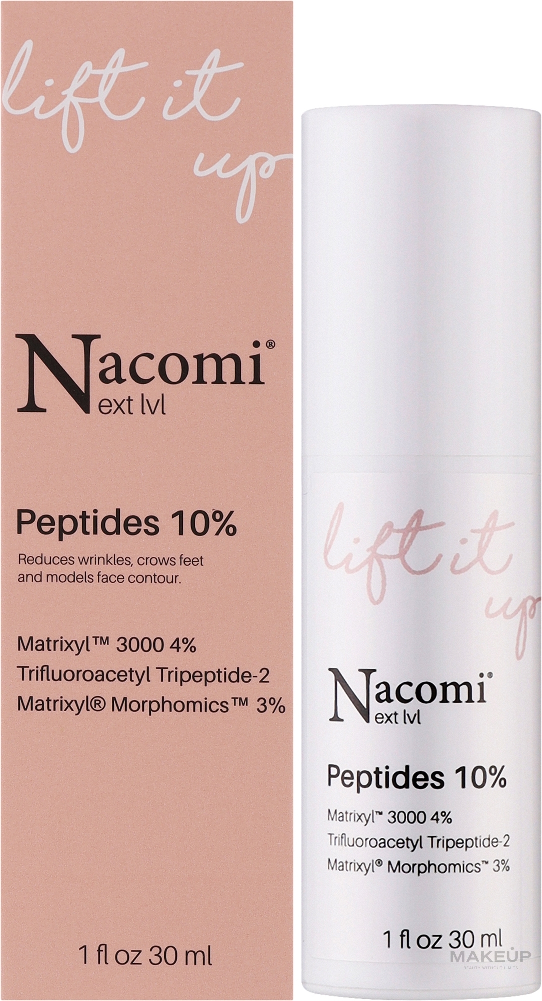 Lifting Face Serum - Nacomi Next Level Lift It Up Peptides 10% — photo 30 ml
