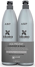 Fragrances, Perfumes, Cosmetics Set - Affinage Age Prevent Cleanser & Balm Litre Duo (h/sham/1000ml + h/balm/1000ml)