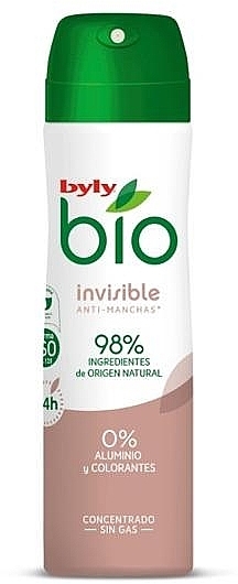 Deodorant Spray - Byly Bio Natural 0% Invisible Desdorant Spray — photo N9