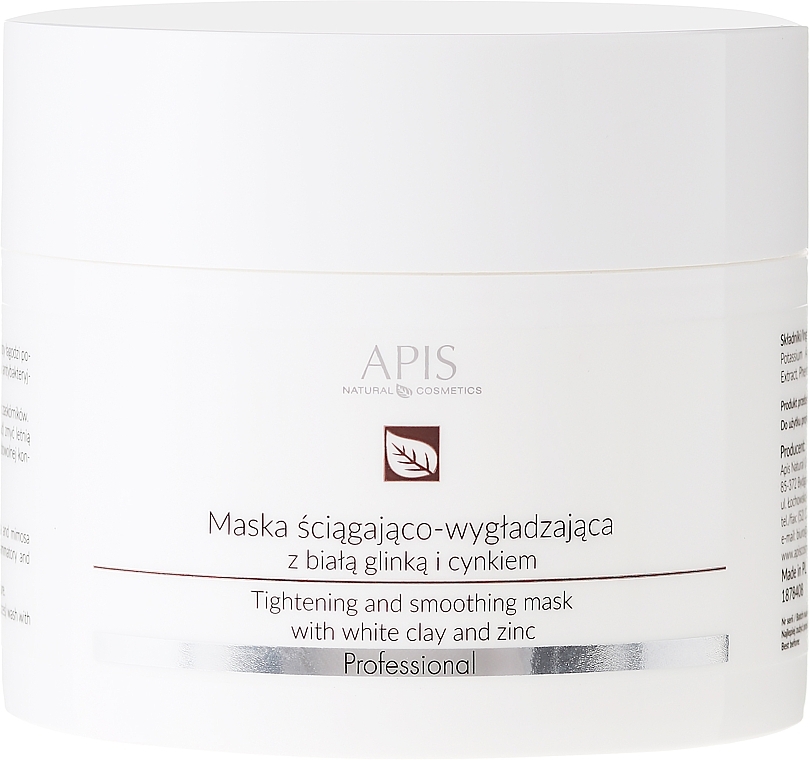 White Clay Face Mask - APIS Professional Tightening And Smoothing Mask — photo N1