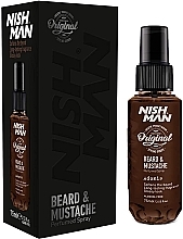 Fragrances, Perfumes, Cosmetics Beard & Mustache Care Spray - Nishman Beard & Mustache Perfumed Spray Adonis