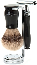 Fragrances, Perfumes, Cosmetics Shaving Set - Edwin Jagger Chatsworth Imitation Ebony 3 Piece Double Edge Safety Best Badger